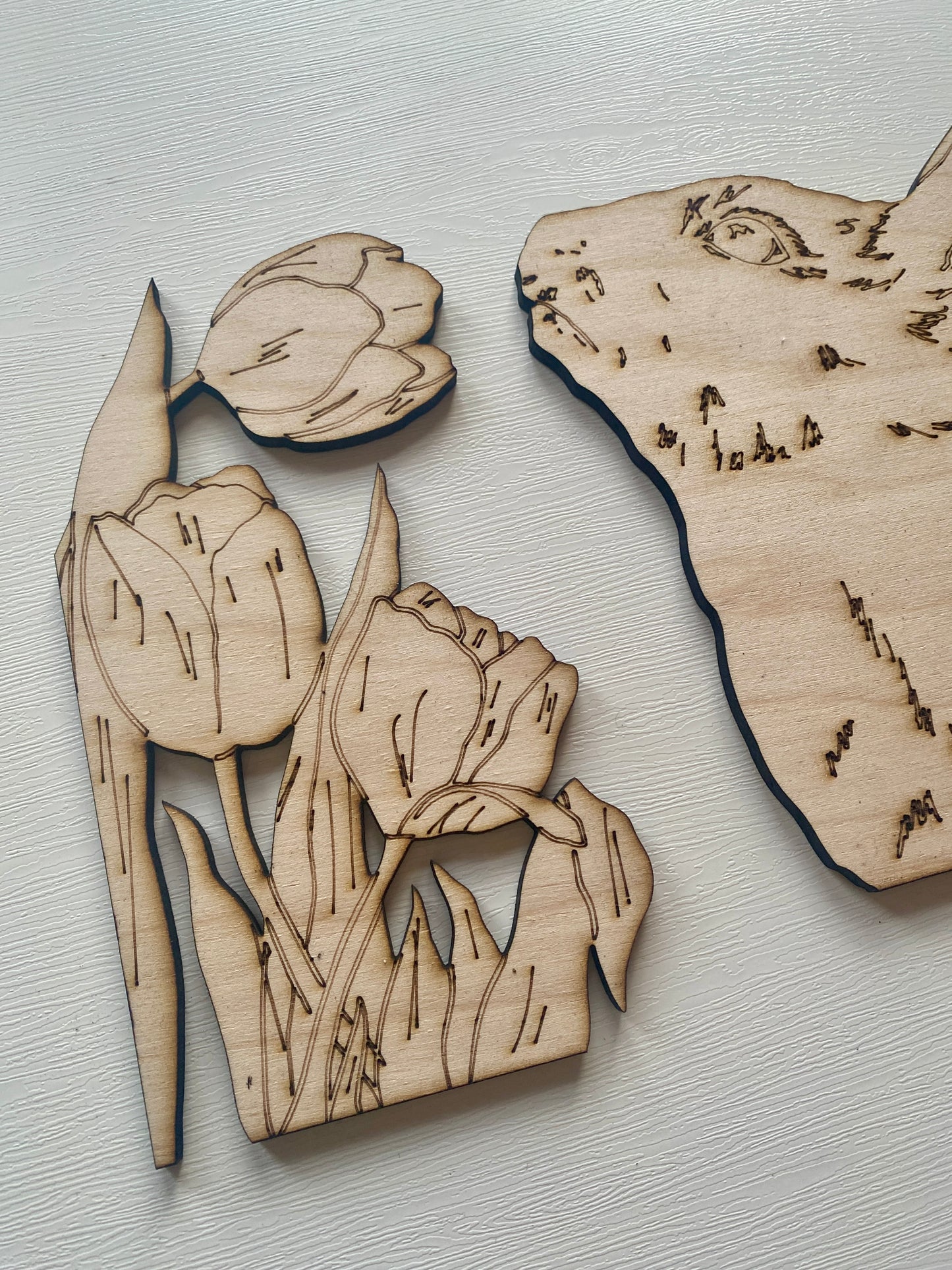 Blossom Bunny Wood Cutout