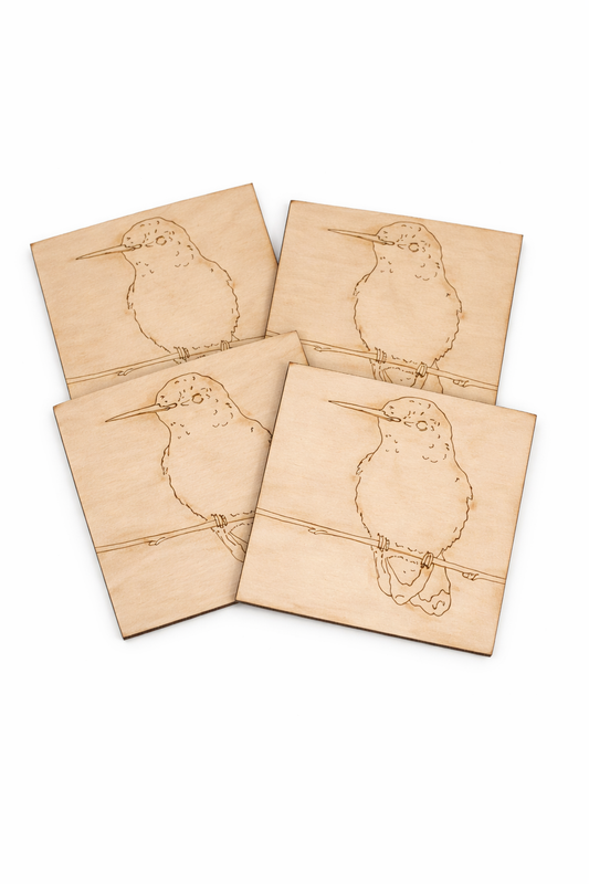 Hummingbird – Everyday Art Mini (Engraved Wood Panel Set)