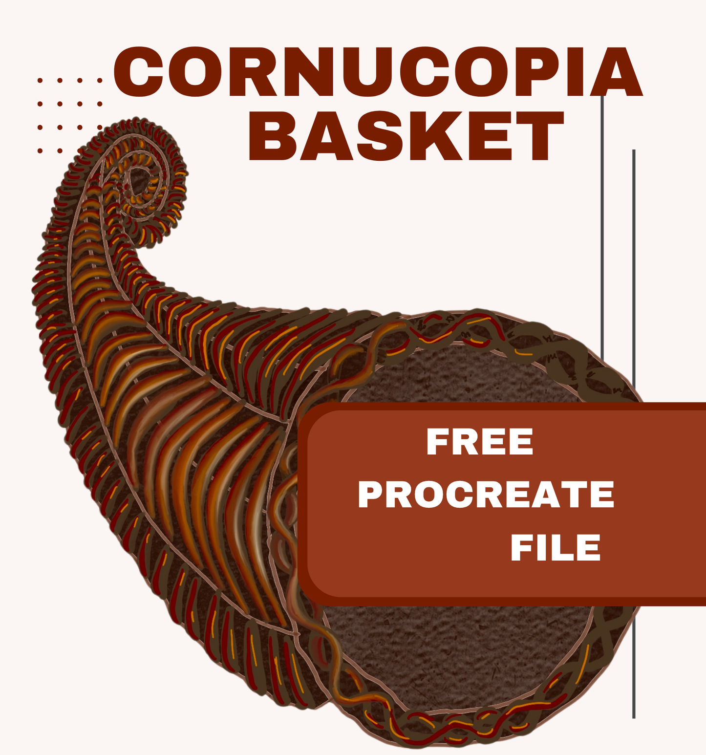 Cornucopia Basket – Free Procreate File