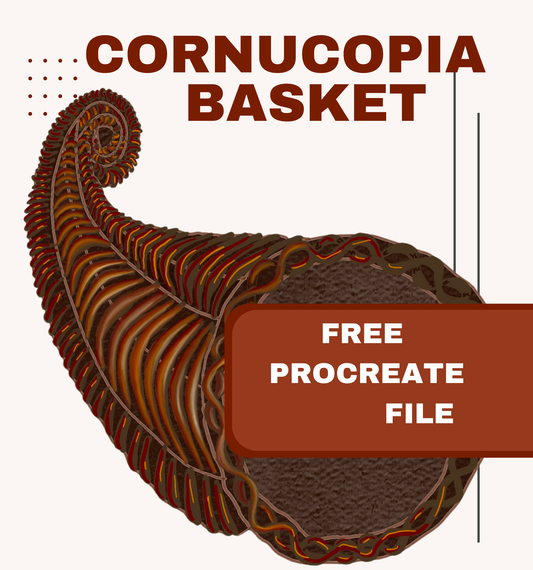 Cornucopia Basket – Free Procreate File