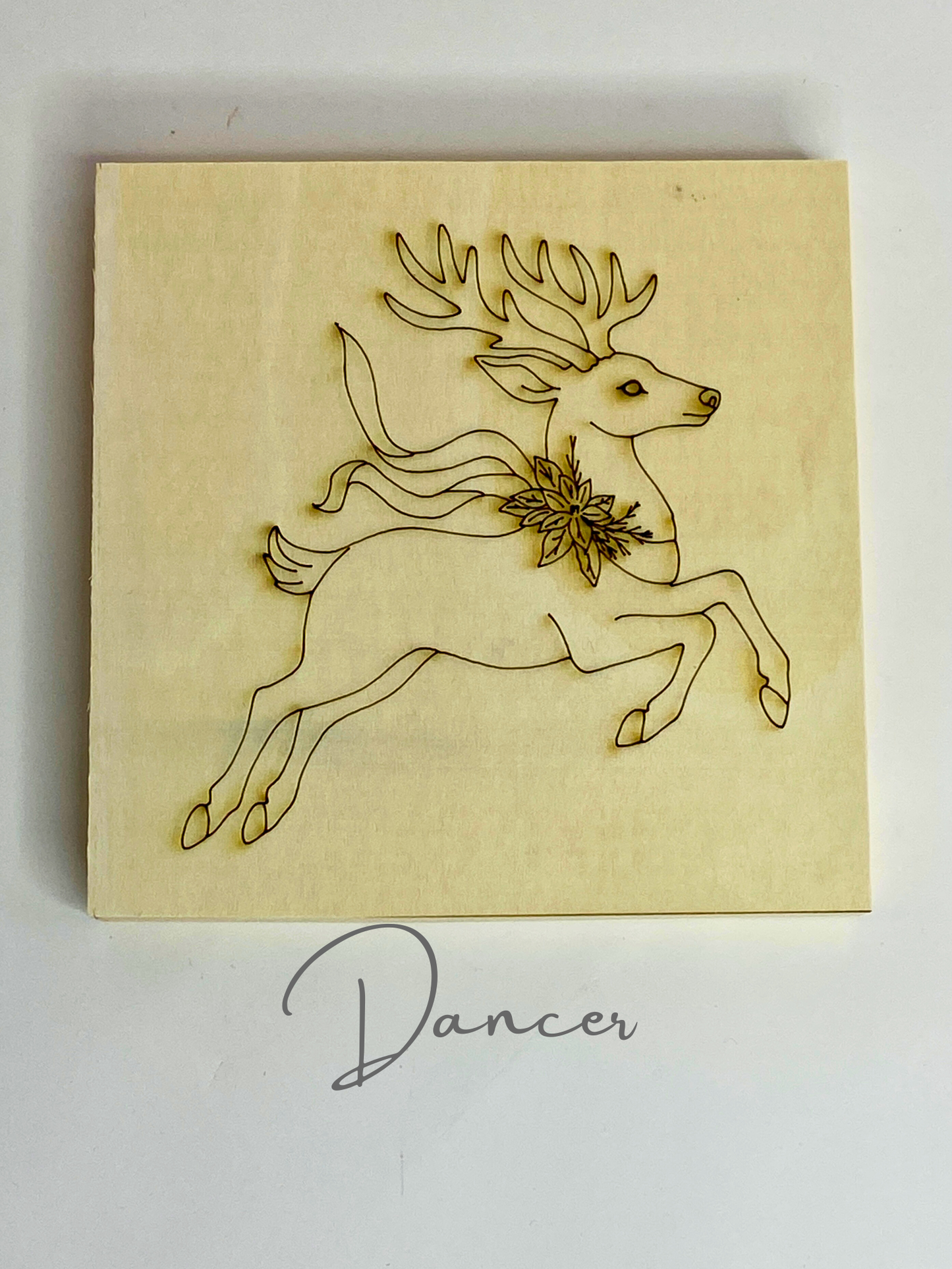 Yuletide Reindeer – Engraved Art Base