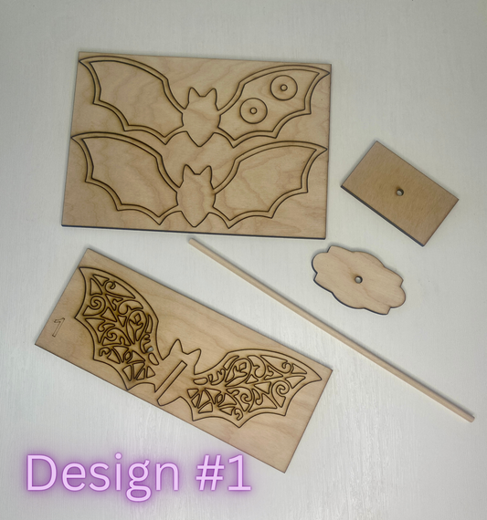Flying Bats Wood Cutouts