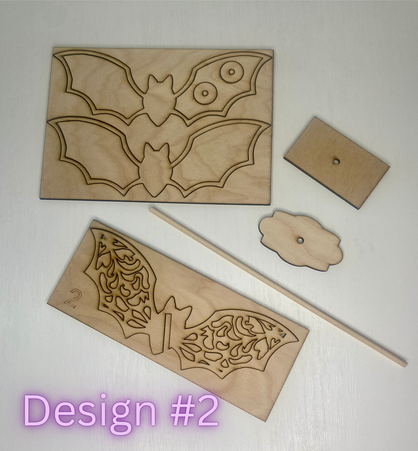 Flying Bats Wood Cutouts