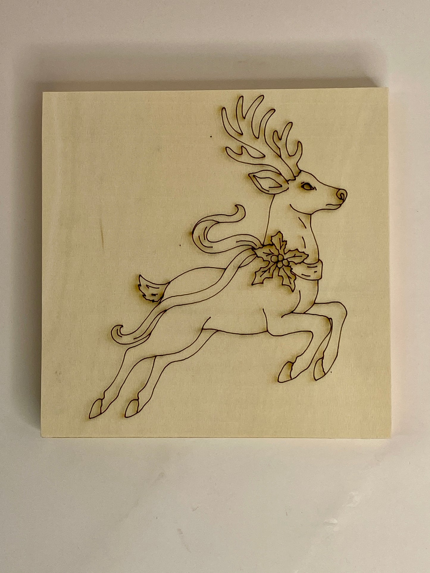 Yuletide Reindeer – Engraved Art Base