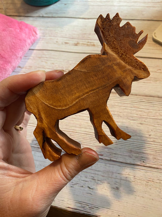 Moose Wood Cutout, Unfinished Moose Wood Cutout, Wood Cutout for Crafts, Moose Art