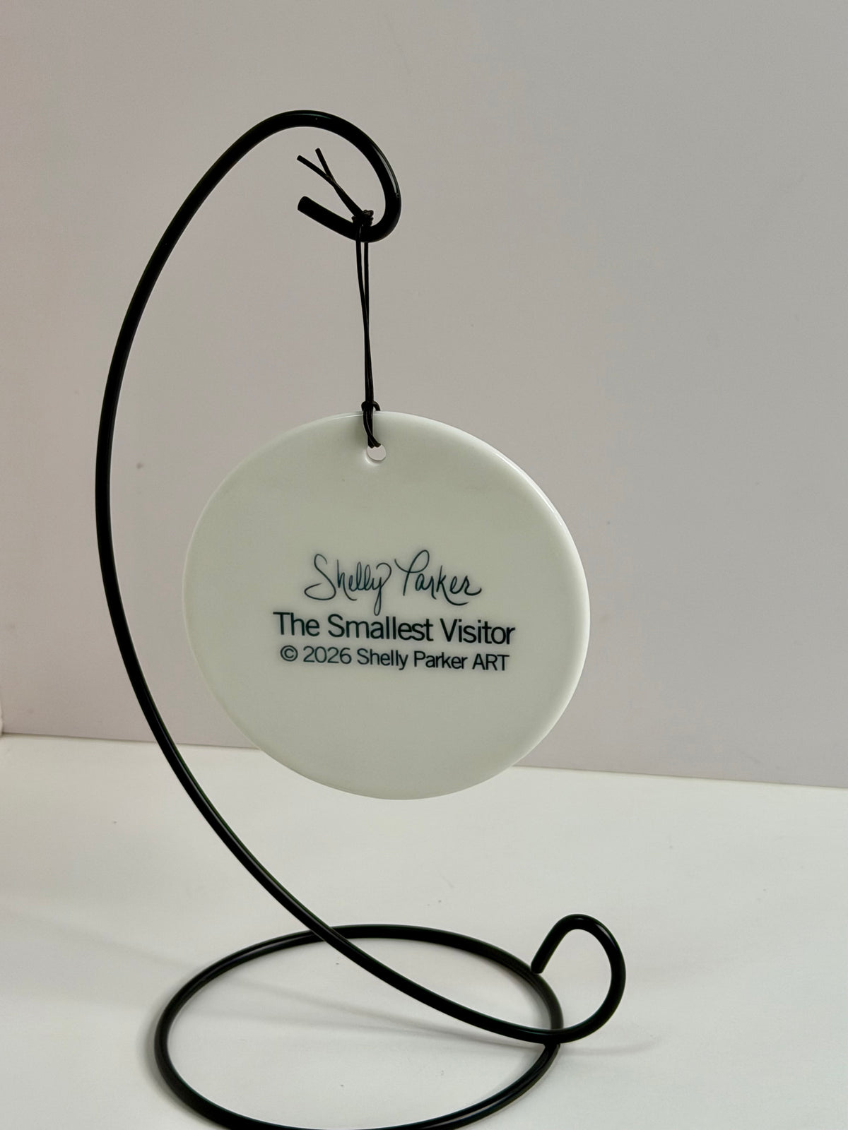The Smallest Visitor Ceramic Art Ornament