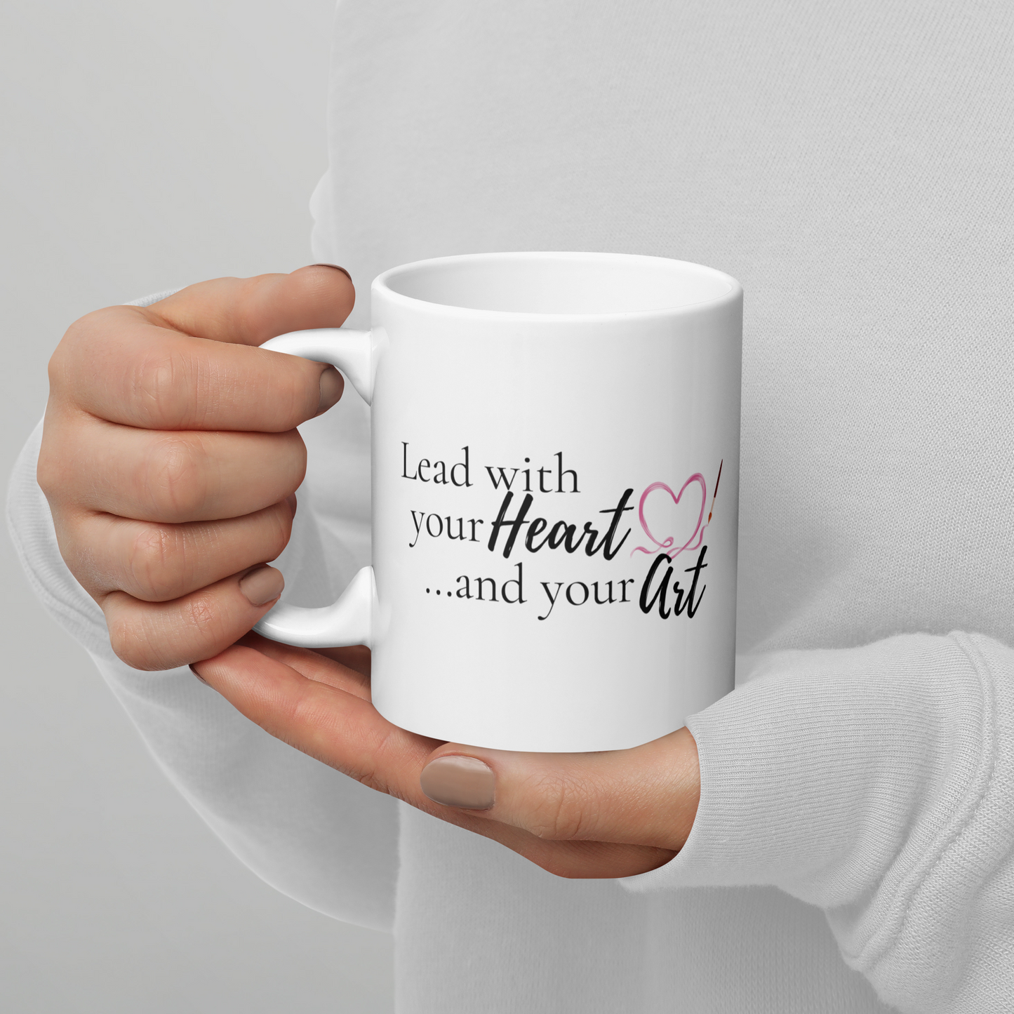 Lead With Your Heart — Ceramic Mug